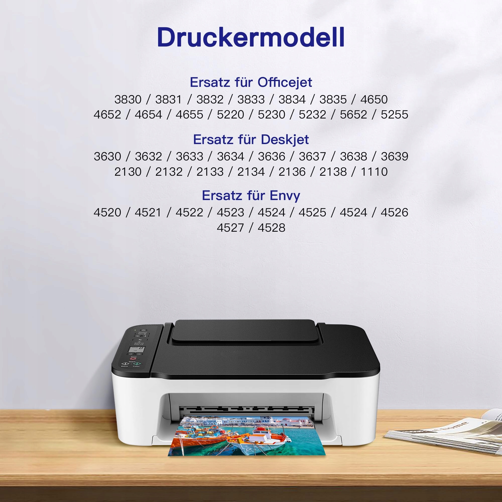 VVQV Tusze 302XL Zamiennik HP 302 Czarny i Kolorowy Envy Officejet Deskjet — miniatura 2