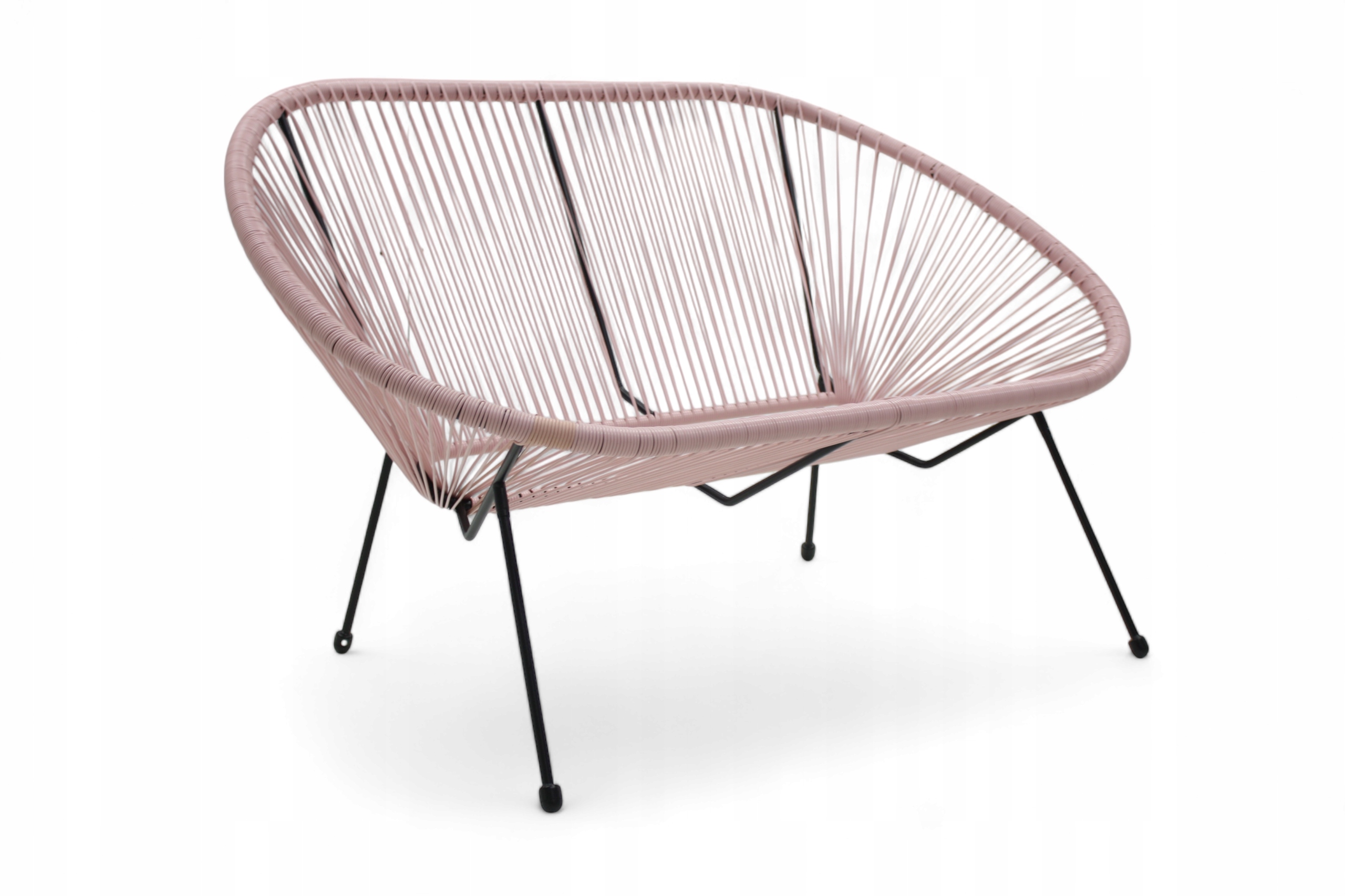 SOFA OGRODOWA EC3 RATTAN NA TARAS, BALKON, LODZIARNI 2 KOLORY NOWOCZESNE Rodzaj z oparciem