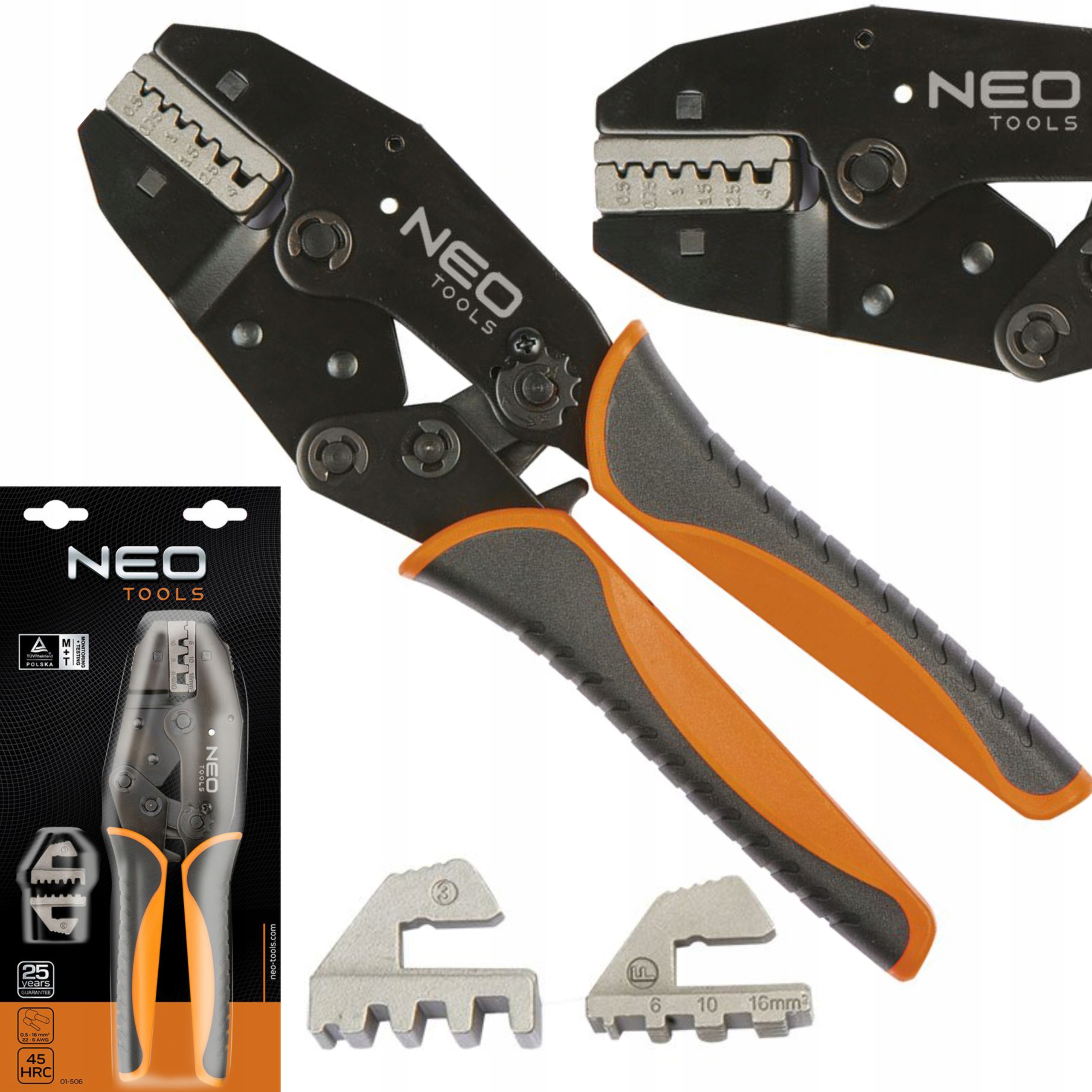 

Neo Szczypce Zaciskania końcówek tulejek 0.5-16mm2