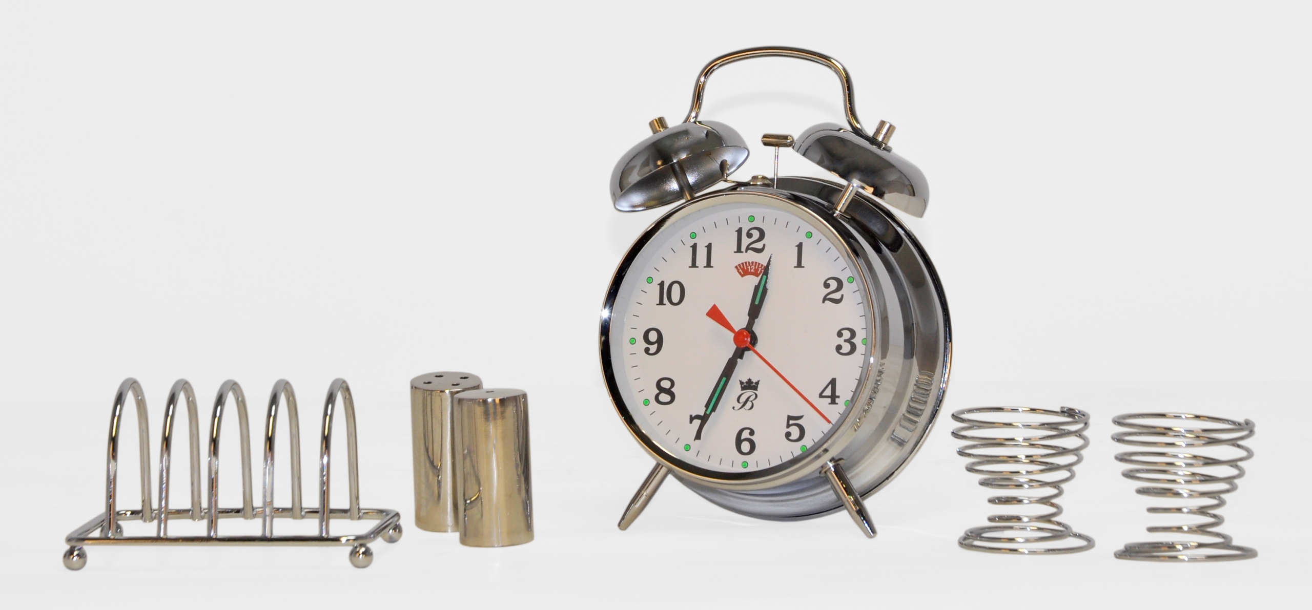 

Zestaw śniadaniowy stojak na tosty budzik sól piep