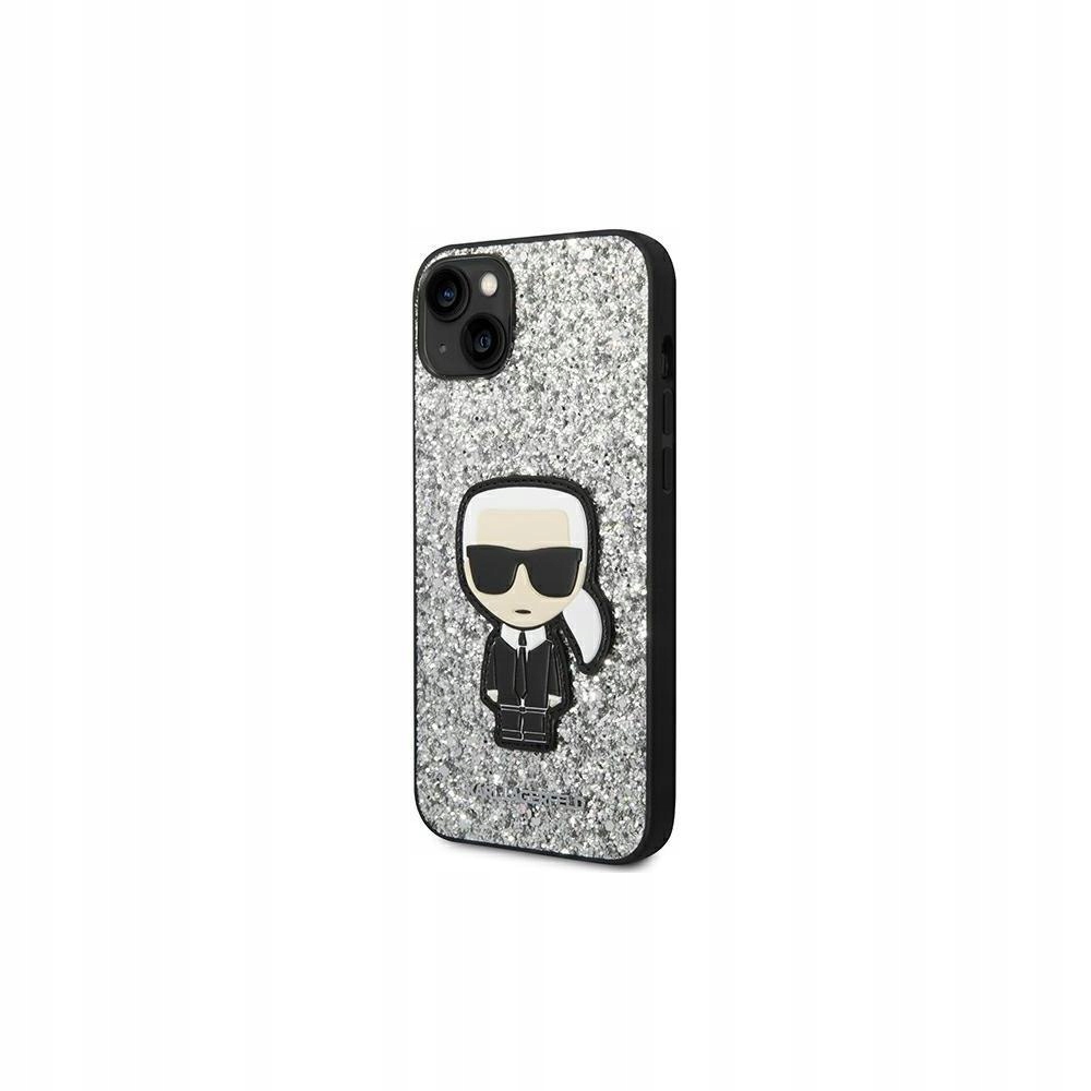 Zadní Kryt Karl Lagerfeld pro Apple iPhone 14 Plus stříbrný