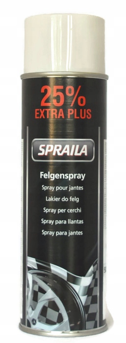 Spray Per Cerchioni Auto Spraila - Argento, 500ml, Verniciatura Resistente All'Abrasion - Foto 3