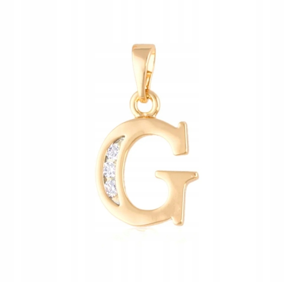 356 STAL CHIRURGICZNA ZŁOTA ZAWIESZKA LITERA G