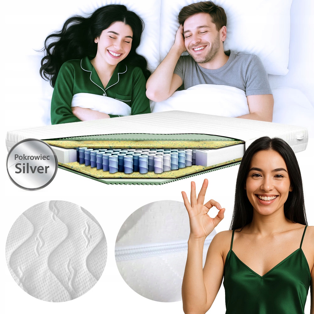 Materac 140x200 Soft – Miękki, Wysoki, Antyalergiczny 27cm