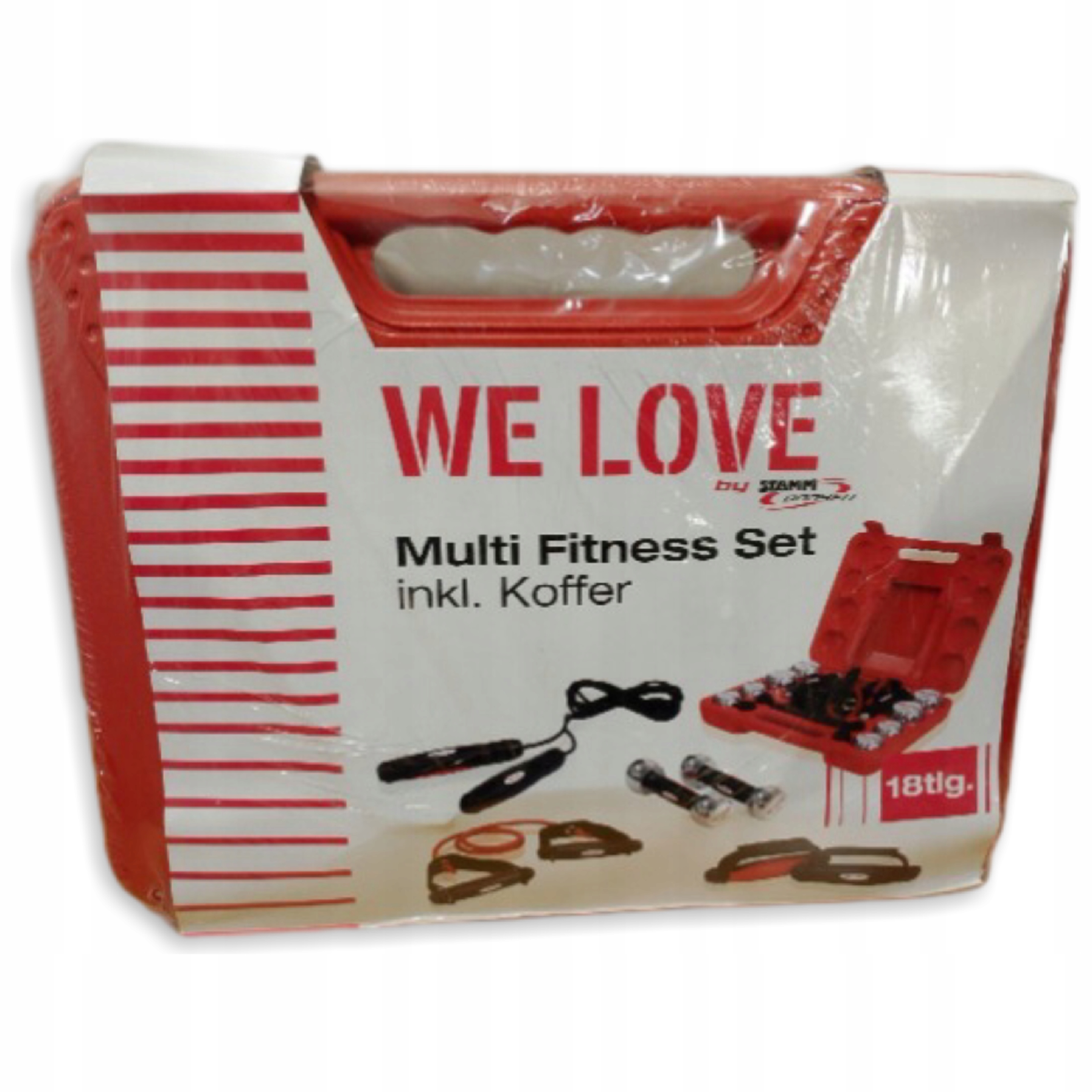 Sada pro fitness kufr s závažími pro domácí cvičení činky