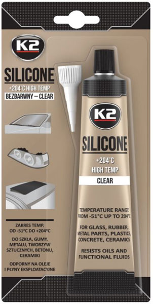 

K2 Silikon bezbarwny przezroczysty 85g B255