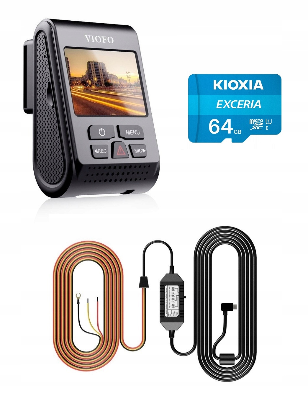

Viofo A119-G V3 Gps Rejestrator +64GB+ZASILACZ Acc