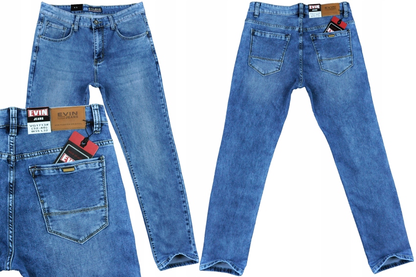 

Spodnie męskie dżinsowe jeans Evin VG1713 84/33
