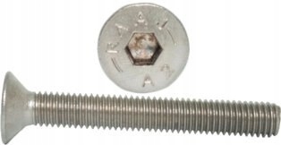 M8x20 Śruby imbusowe DIN 7991 PG A2 100szt.