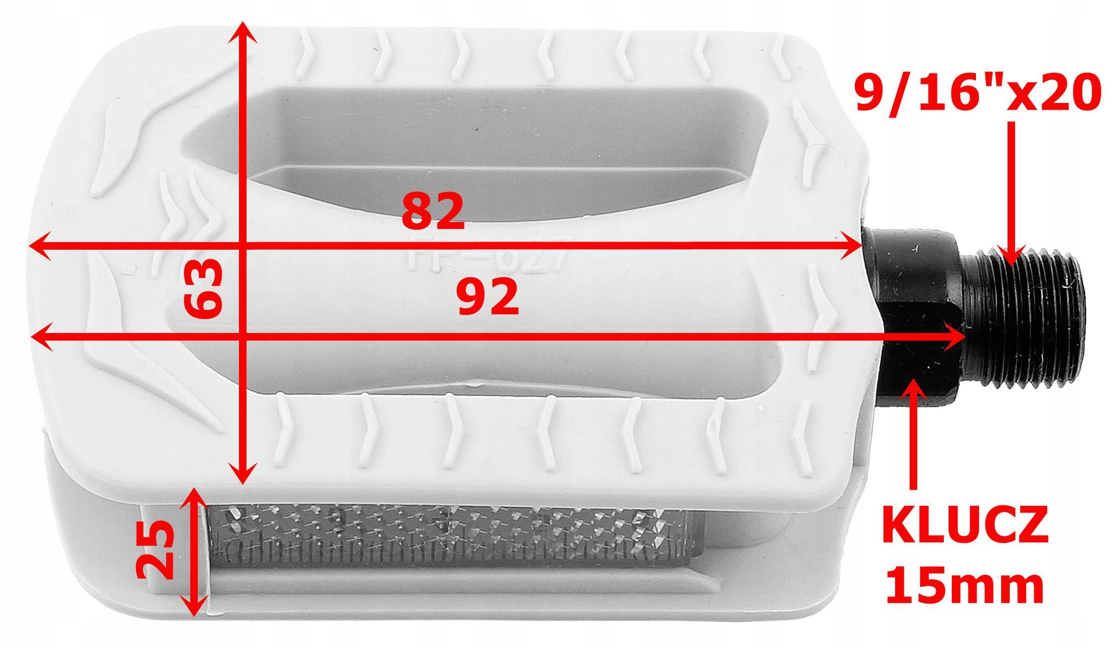 PEDAŁY SPENCER FP-627 DZIECIĘCE 9/16x20 NIEBIESKIE Kolor dominujący odcienie niebieskiego