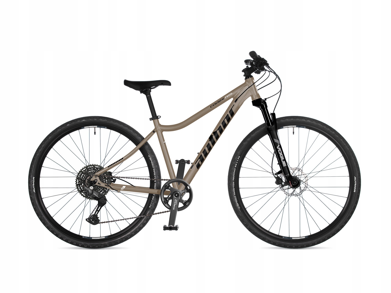 Rower damski crossowy Author Codex Asl 19" Titanium matte eBon 150 zł