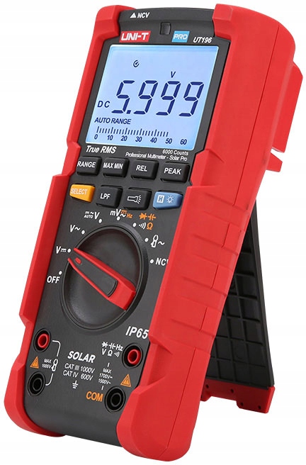 UT196 miernik do instalacji fotowoltaicznych pro Rodzaj wyświetlacza LCD