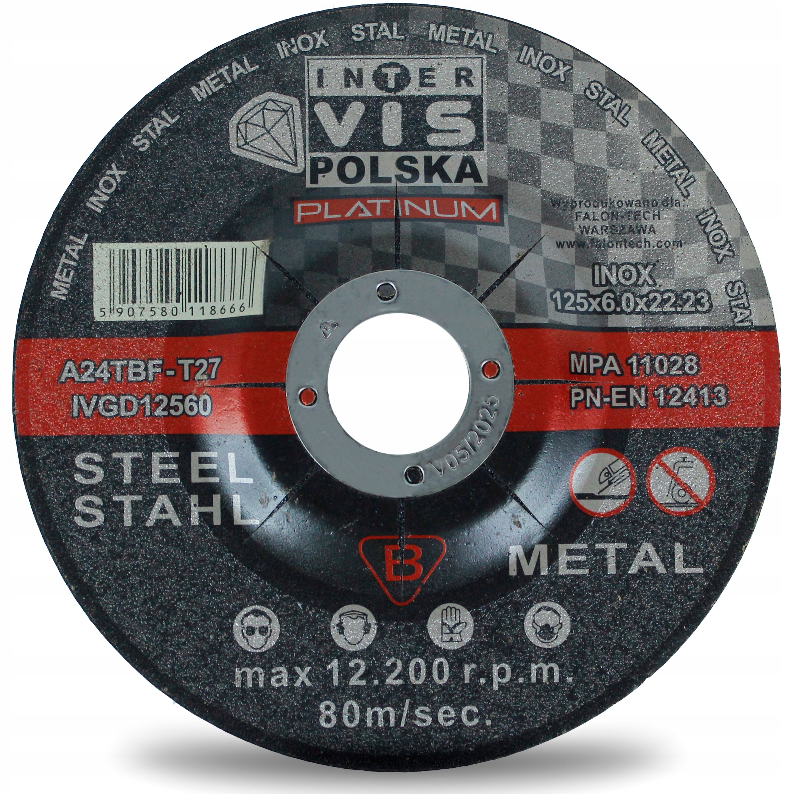 

Tarcza Do Szlifowania Metalu 125X6,0 Platinum