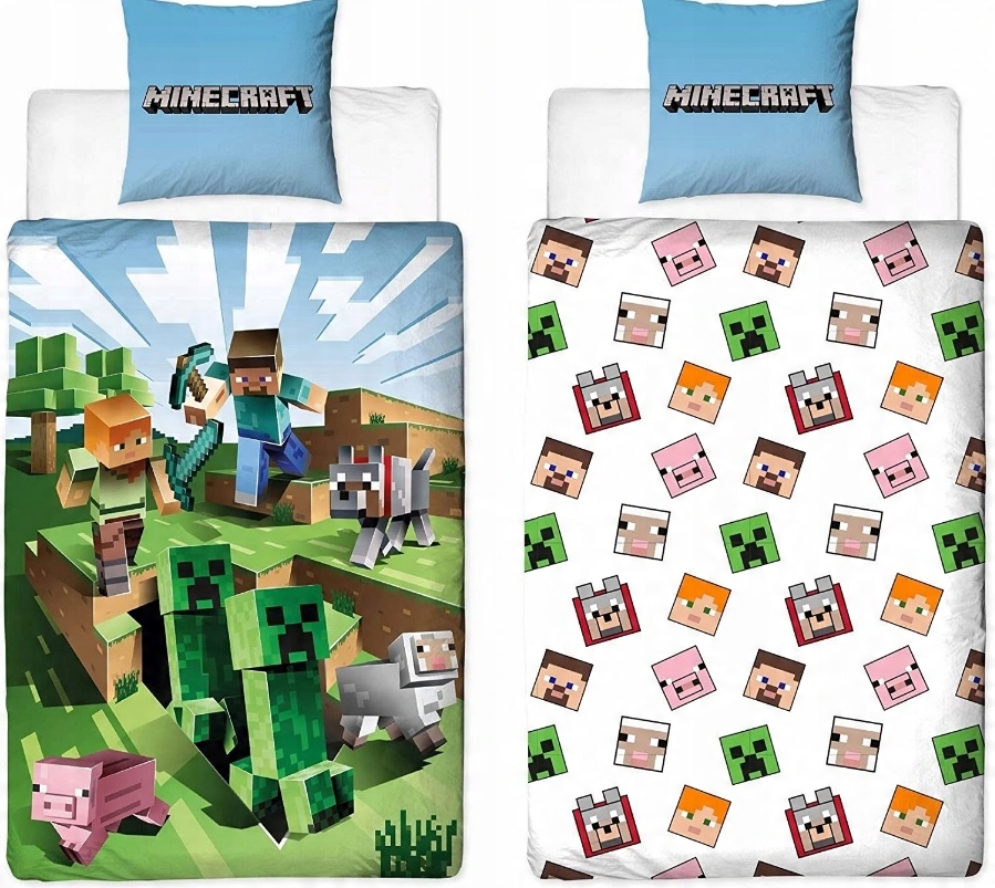 

Pościel bawełniana Lego Klocki Minecraft 160X200