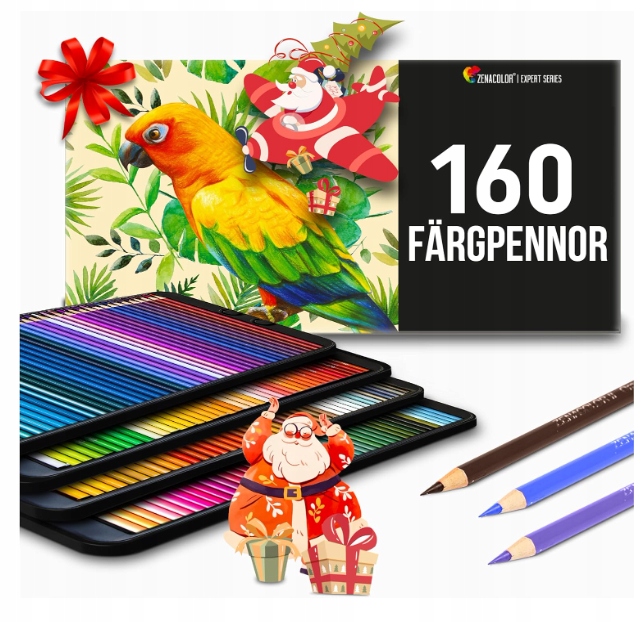 160 číslovaných pastelek – profesionální sada pastelky pro dospělé i děti