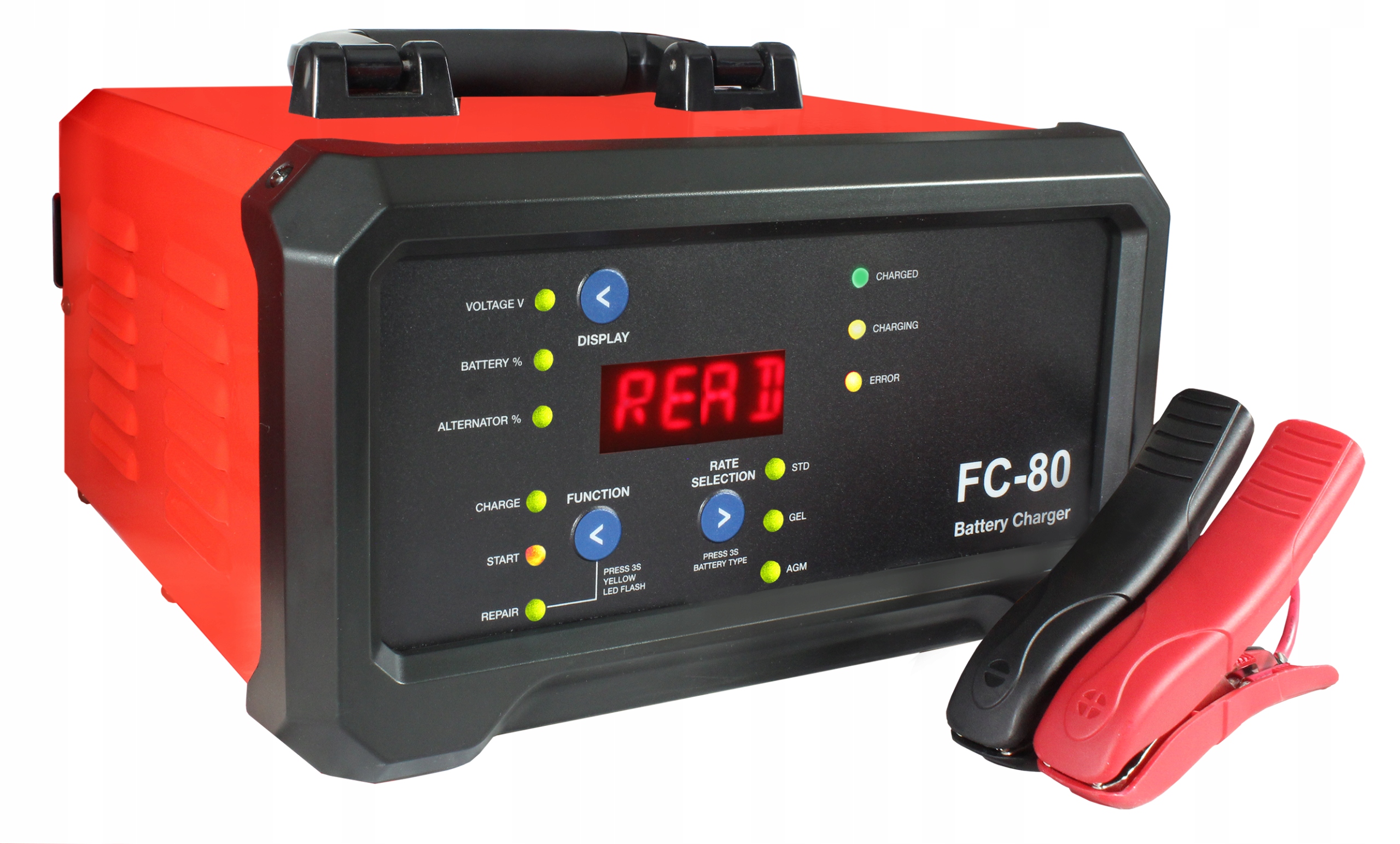 ЗАРЯДНОЕ УСТРОЙСТВО С ПУСКОВЫМ УСТРОЙСТВОМ FC80 12/24V 80A