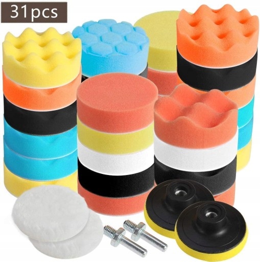 Zestaw samochodowy 31 gąbek do polerowania M10