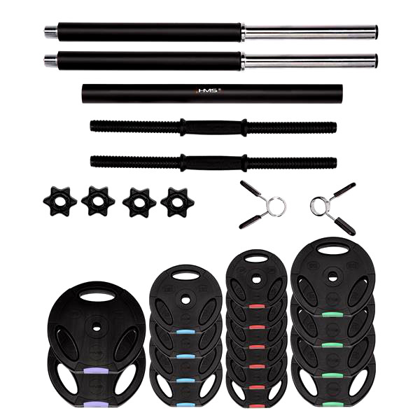 HANTLE REGULOWANE 2 x 30KG 60KG SZTANGA HMS HANTLE Marka HMS