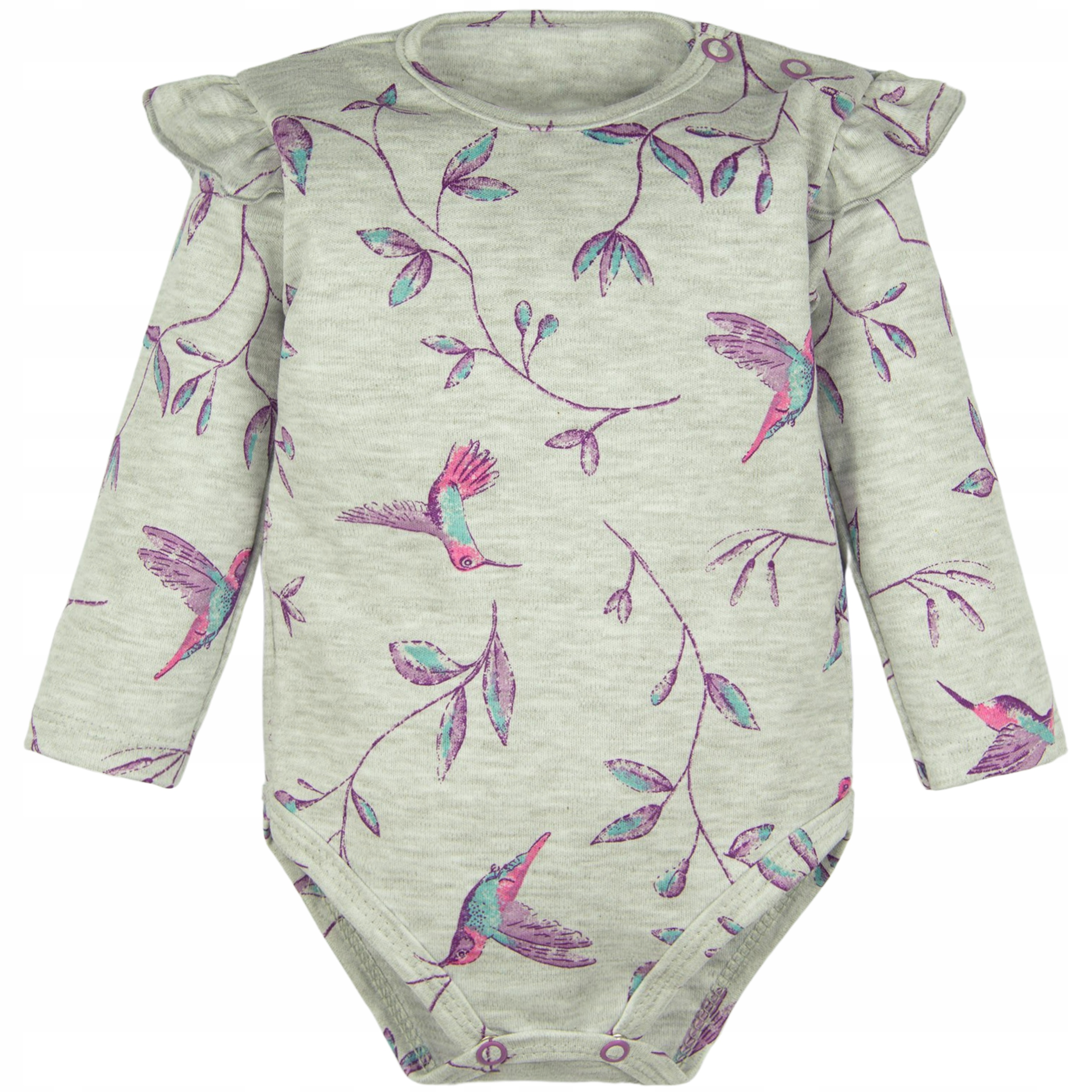 BODY Z FALBANKAMI DŁUGI RĘKAW bawełniane 80