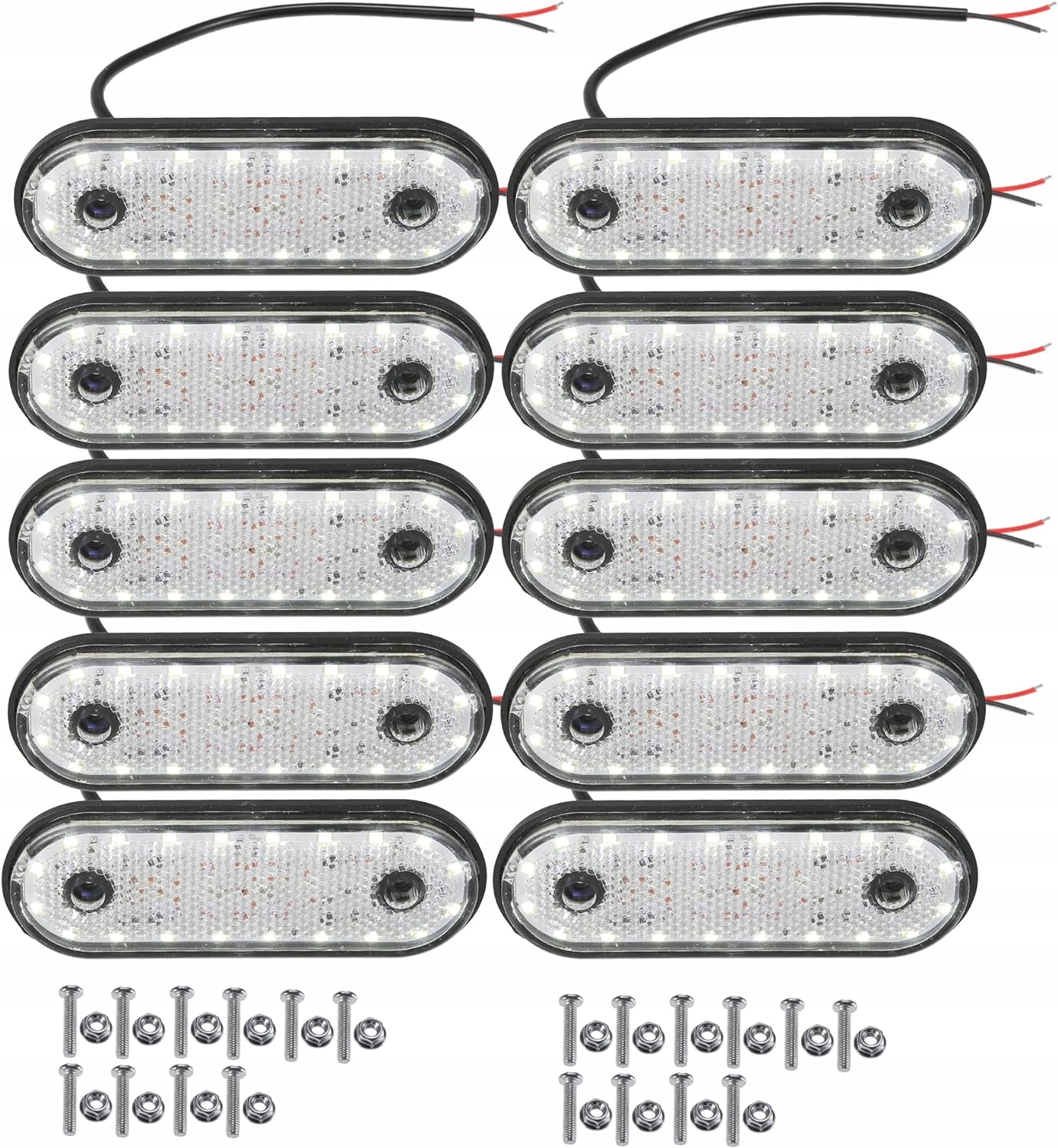 10x LAMPA OBRYSOWA OBRYSÓWKA DIODOWA LED OBRYSÓWKI DO CIĘŻARÓWEK 24V