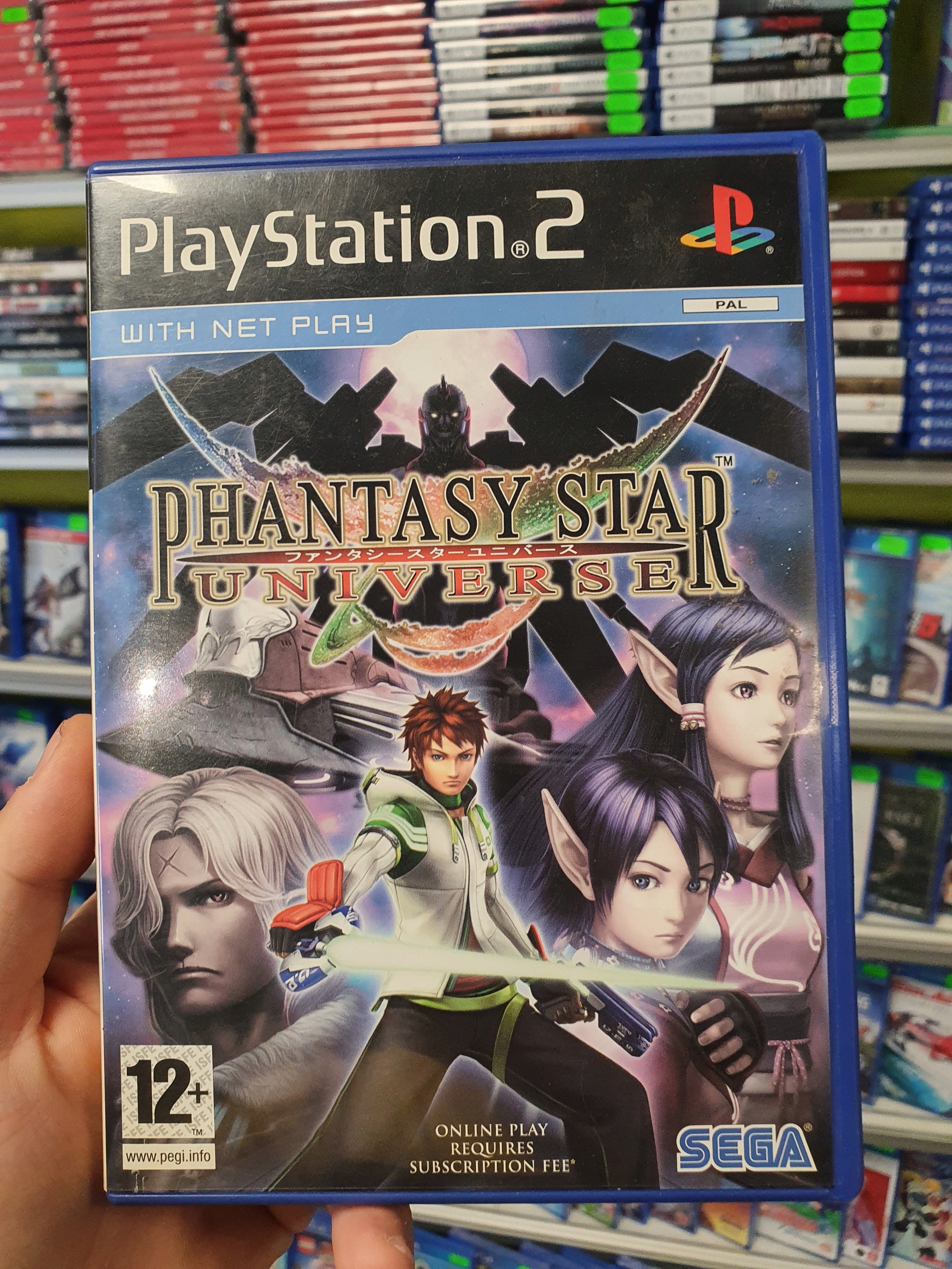 PHANTASY STAR UNIVERSE PS2 KOMPLET 3xANG STAN BDB+ Platforma Sony PlayStation 2 (PS2)