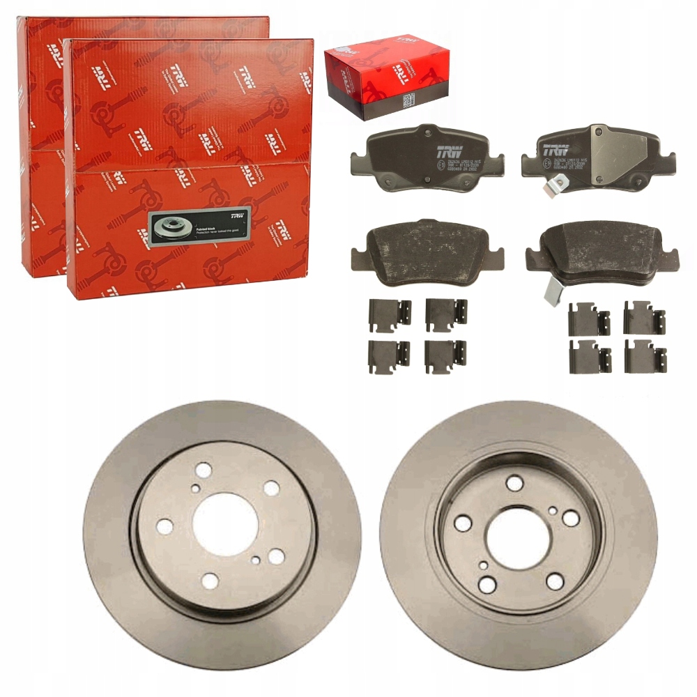 DF4830 - TRW диски + колодки задние для TOYOTA AURIS E15 E18 2007-18