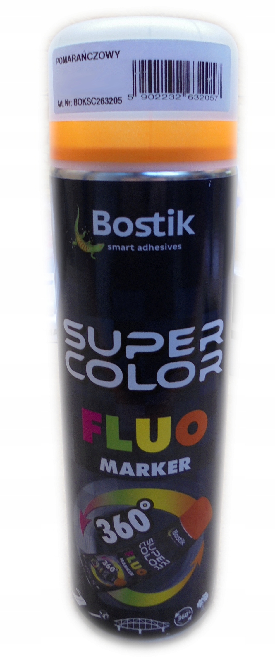 

Farba w sprayu Fluo marker 360 Pomarańczowy 500ml