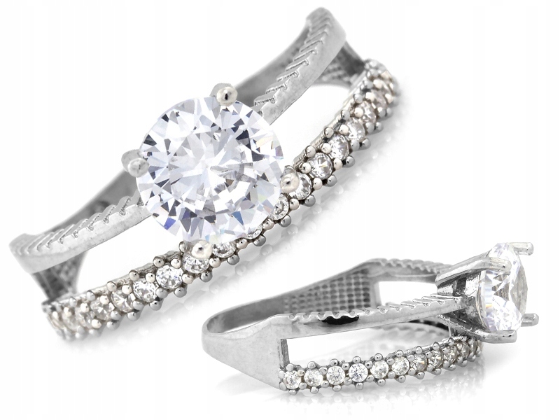 Stříbrný dámský prstýnek 925 s krystaly, efektní, značkový