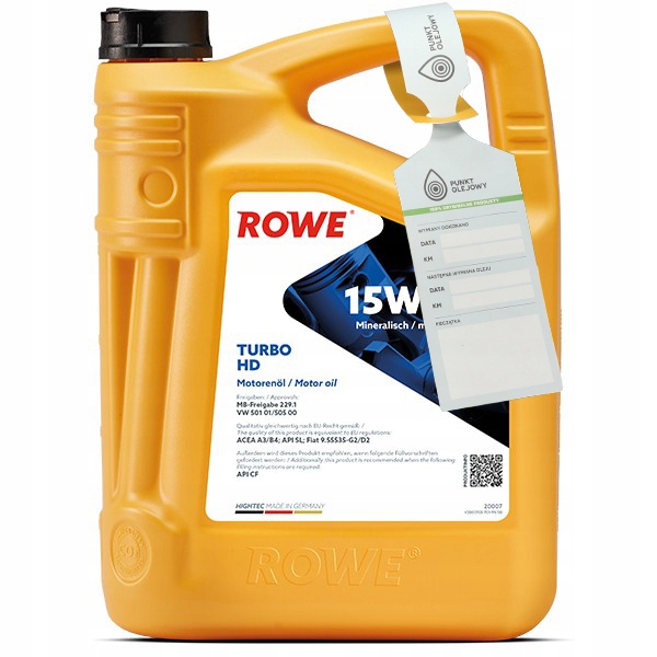 ROWE-HIGHTEC TURBO HD 15W40-4L