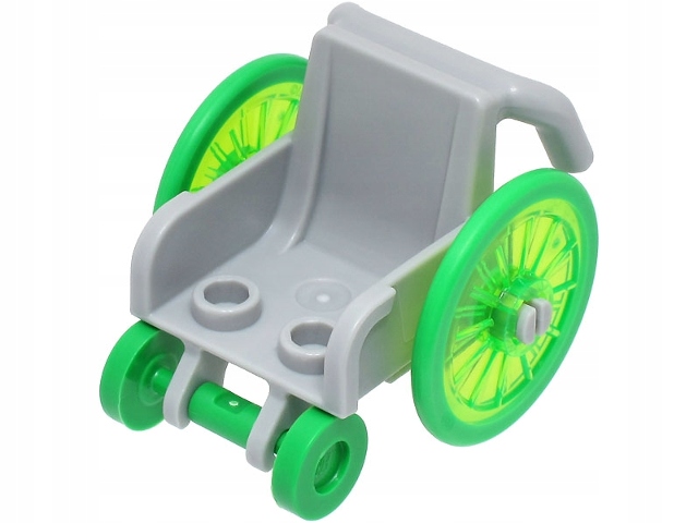 

Lego 24312c02 Wózek Inwalidzki szary jas Nowy (4g)