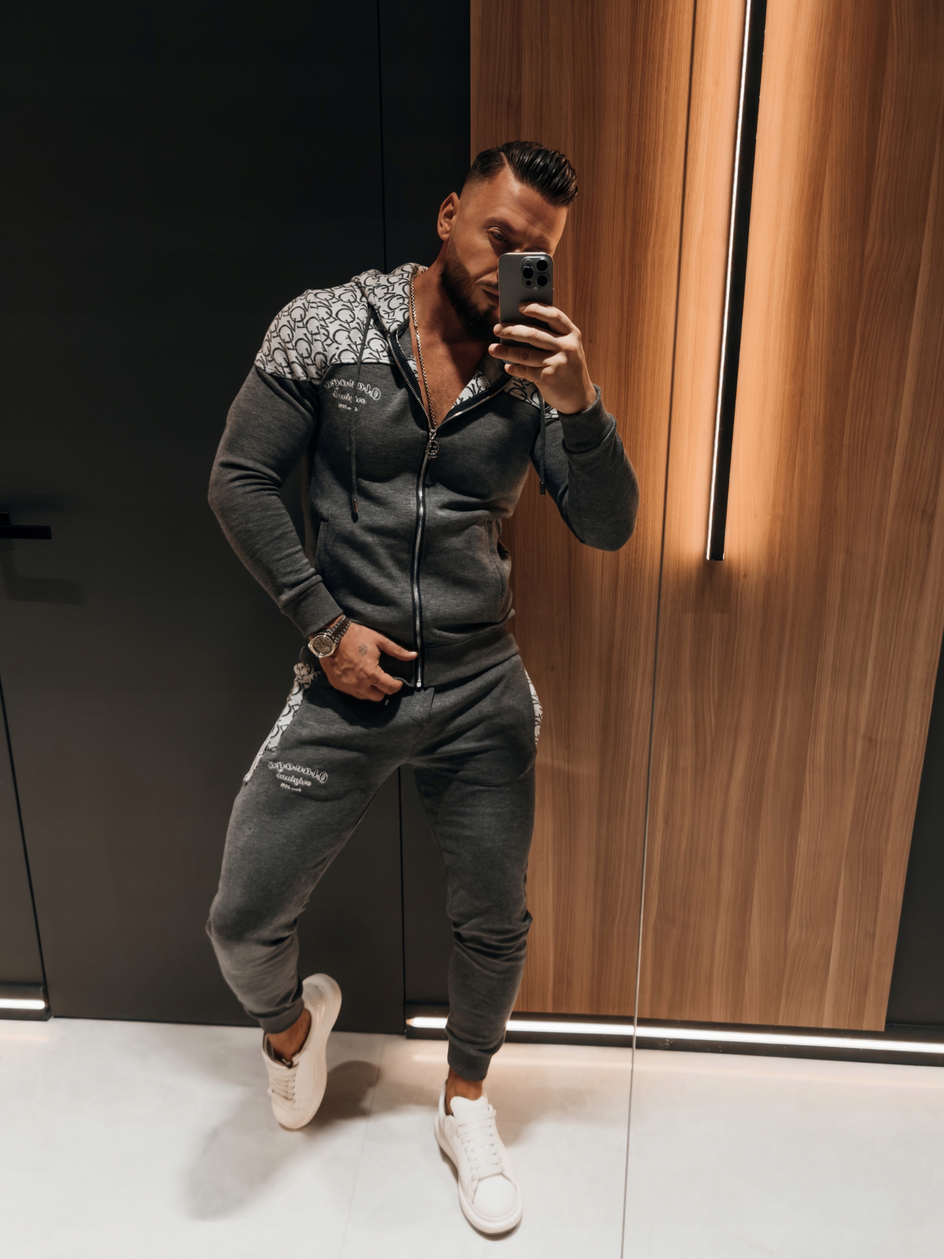 Pánský Gravity Komplet Olavoga Grafitový XL