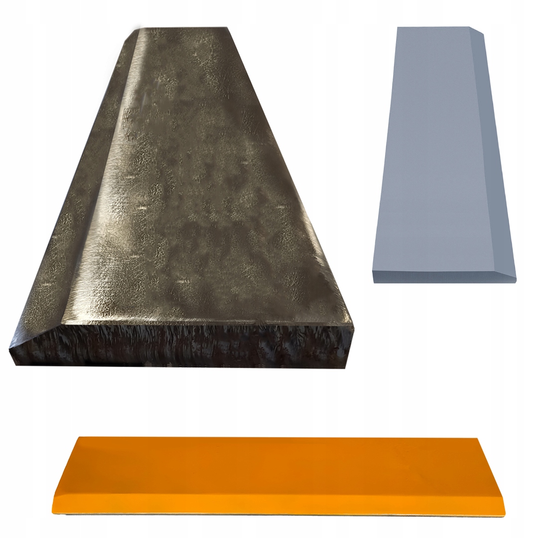 Lemiesz Łyżki Koparki Jednostronny 200x20mm NA WYMIAR 500HB JCB CAT Renox