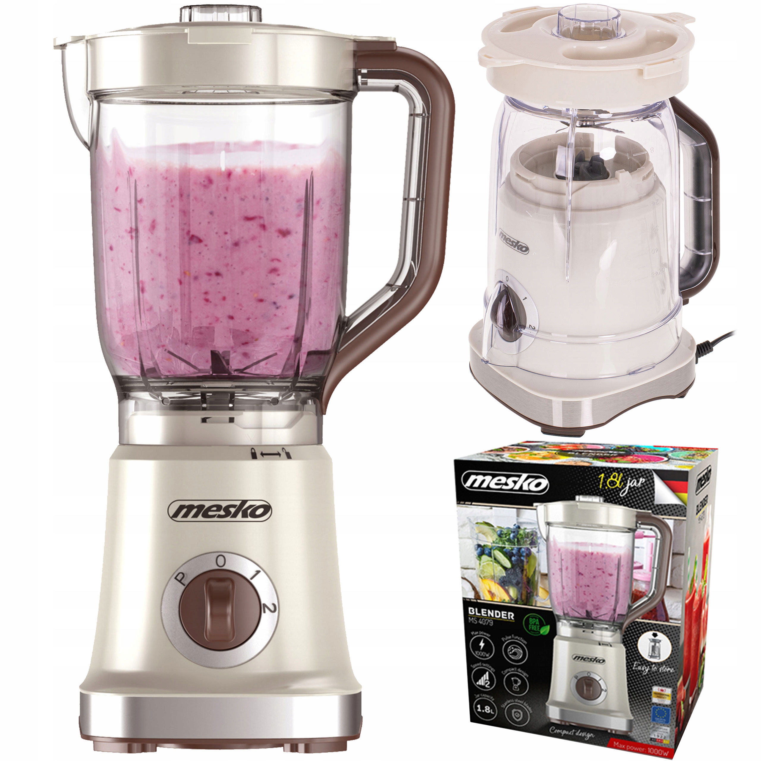 

Blender Kielichowy Stojący Mikser Do Koktajli 1,8L