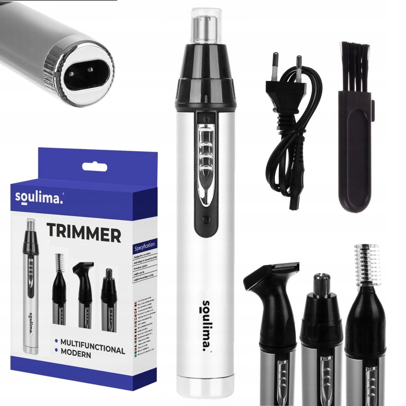 MOCNY TRYMER do NOSA DEPILATOR do USZU WŁOSÓW GOLARKA MASZYNKA