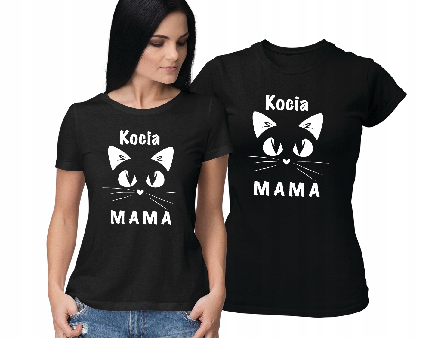 

Koszulka Kocia Mama T-shirt Z Kotem
