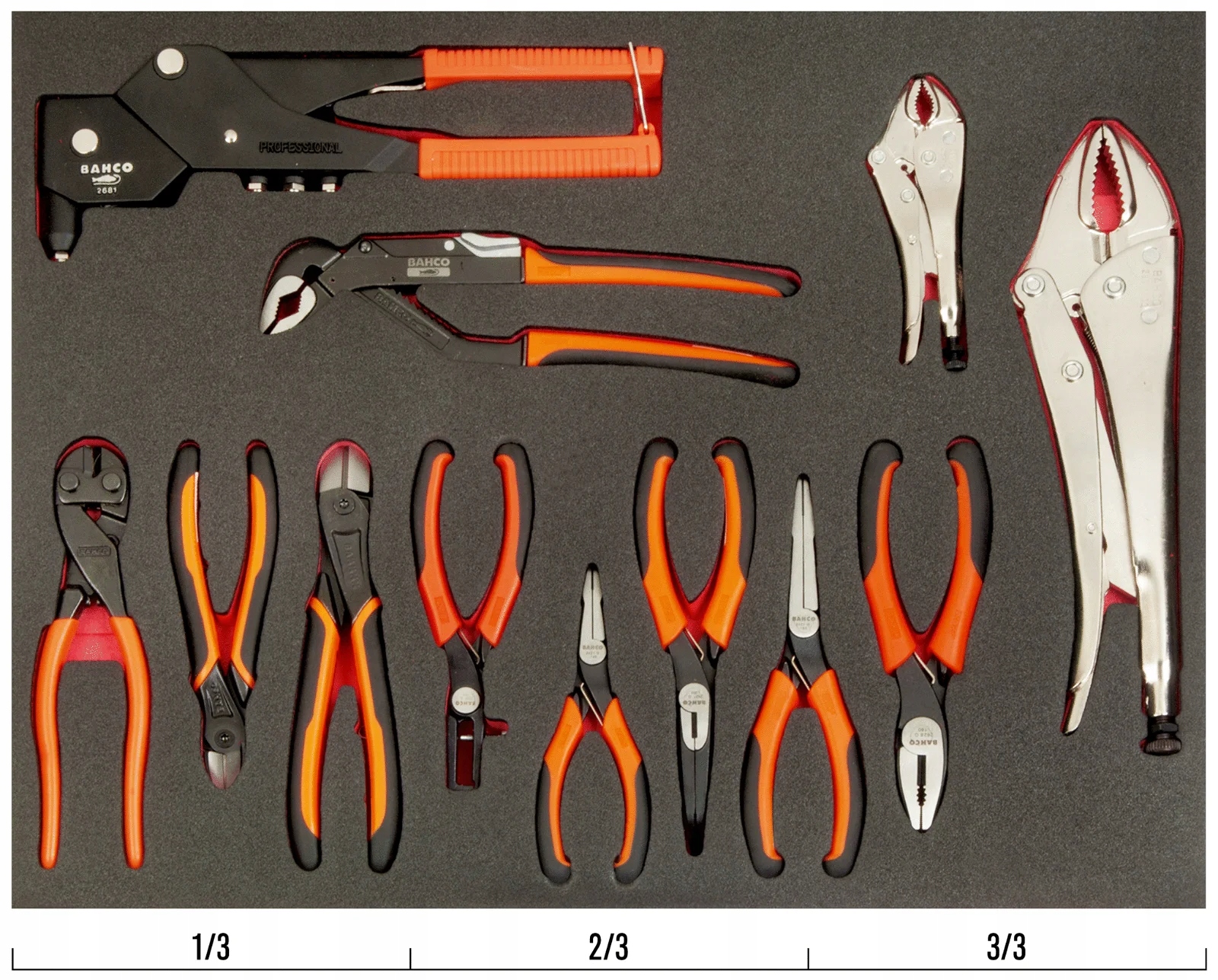 Zestaw szczypiec 12 elementów MIX PLIERS 3 BAHCO Marka Bahco