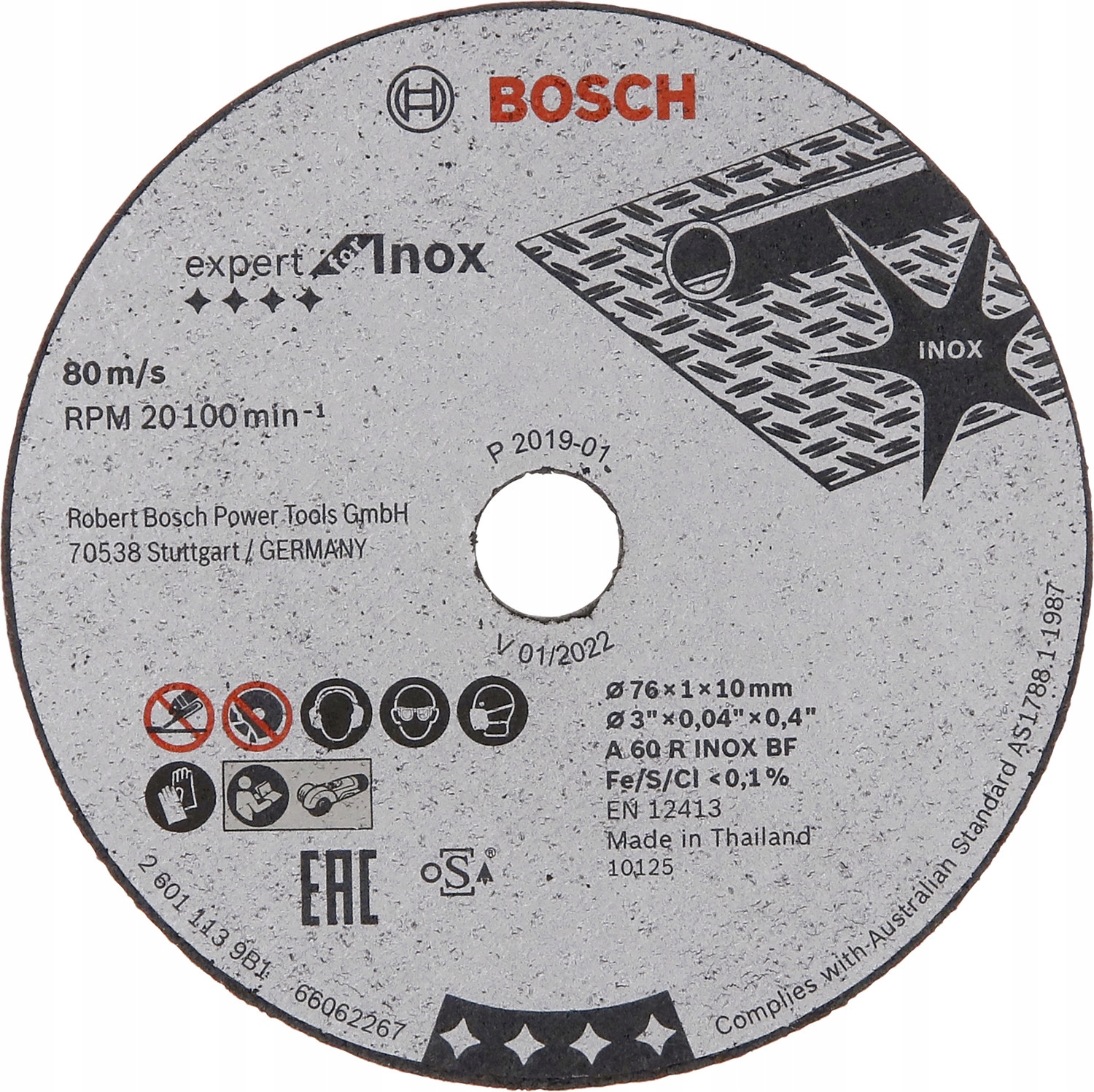 

1 szt Tarcza tnąca 76 10 mm Expert for Inox Bosch