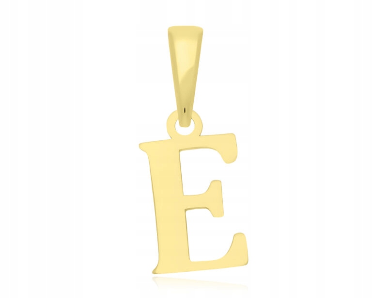 Zlatý přívěsek Písmeno E 585 Dámský hladký Přívěsek na Řetízek