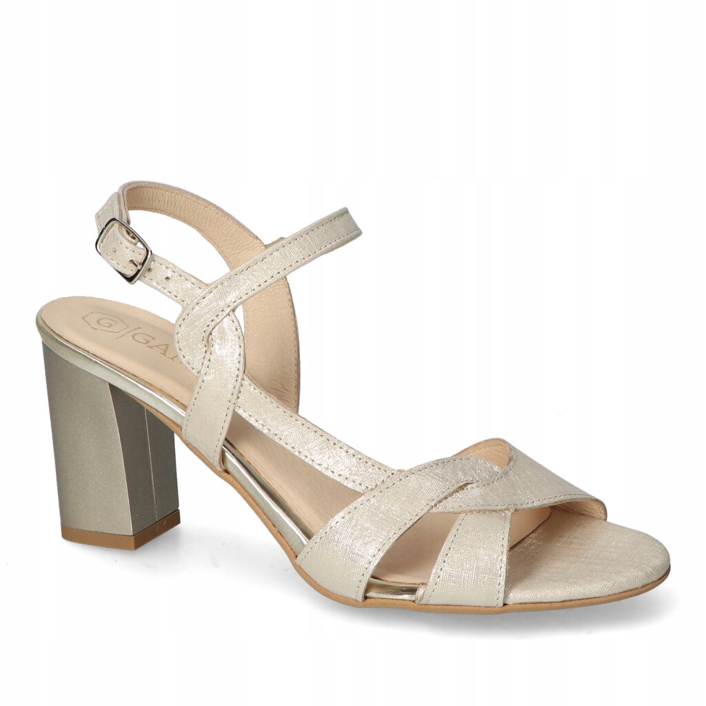 Sandály Gamis 7520/C8 Zlatý semiš 37