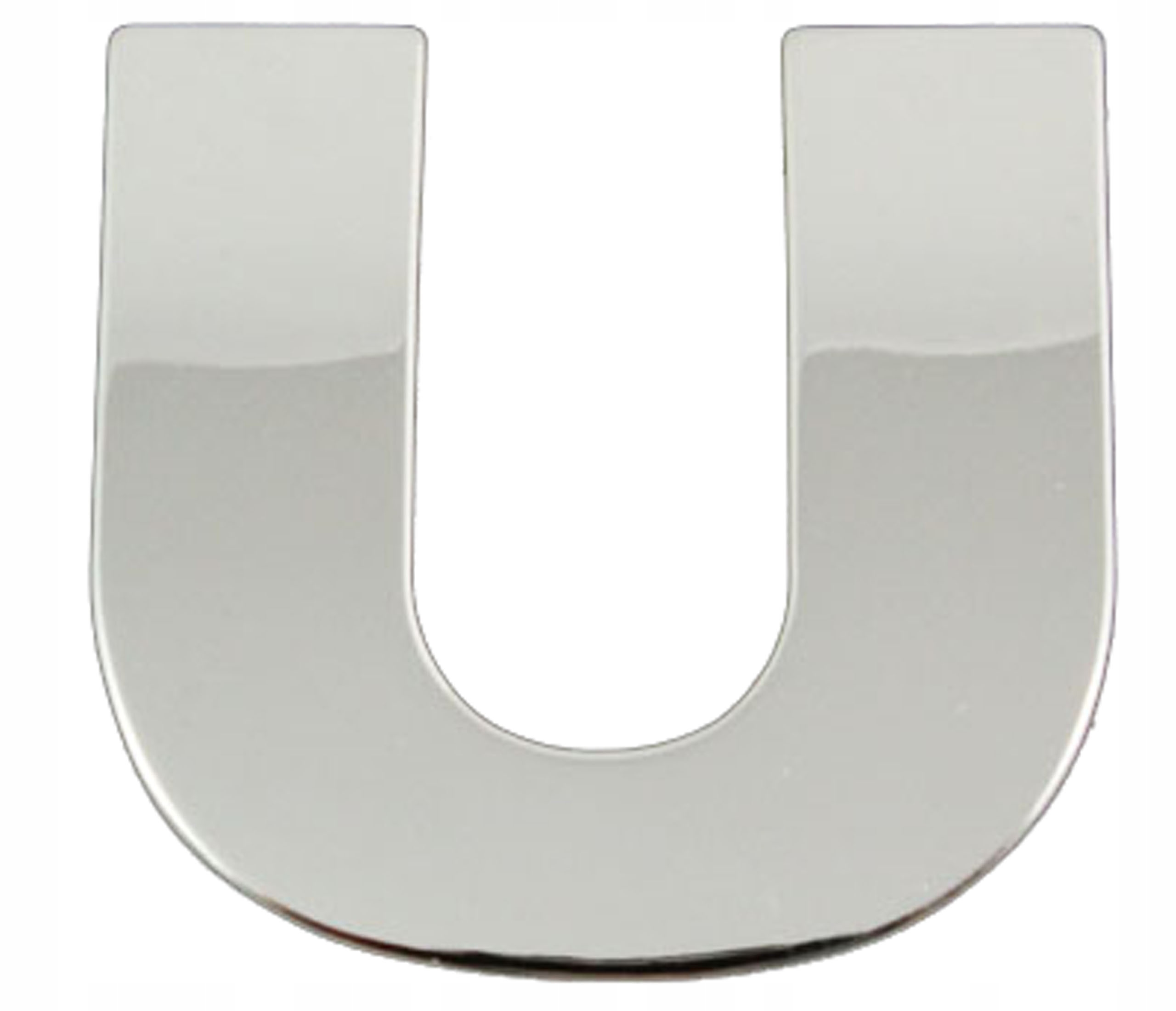 

Naklejka Emblemat Chrom 3D Cyfra Literka Litera U