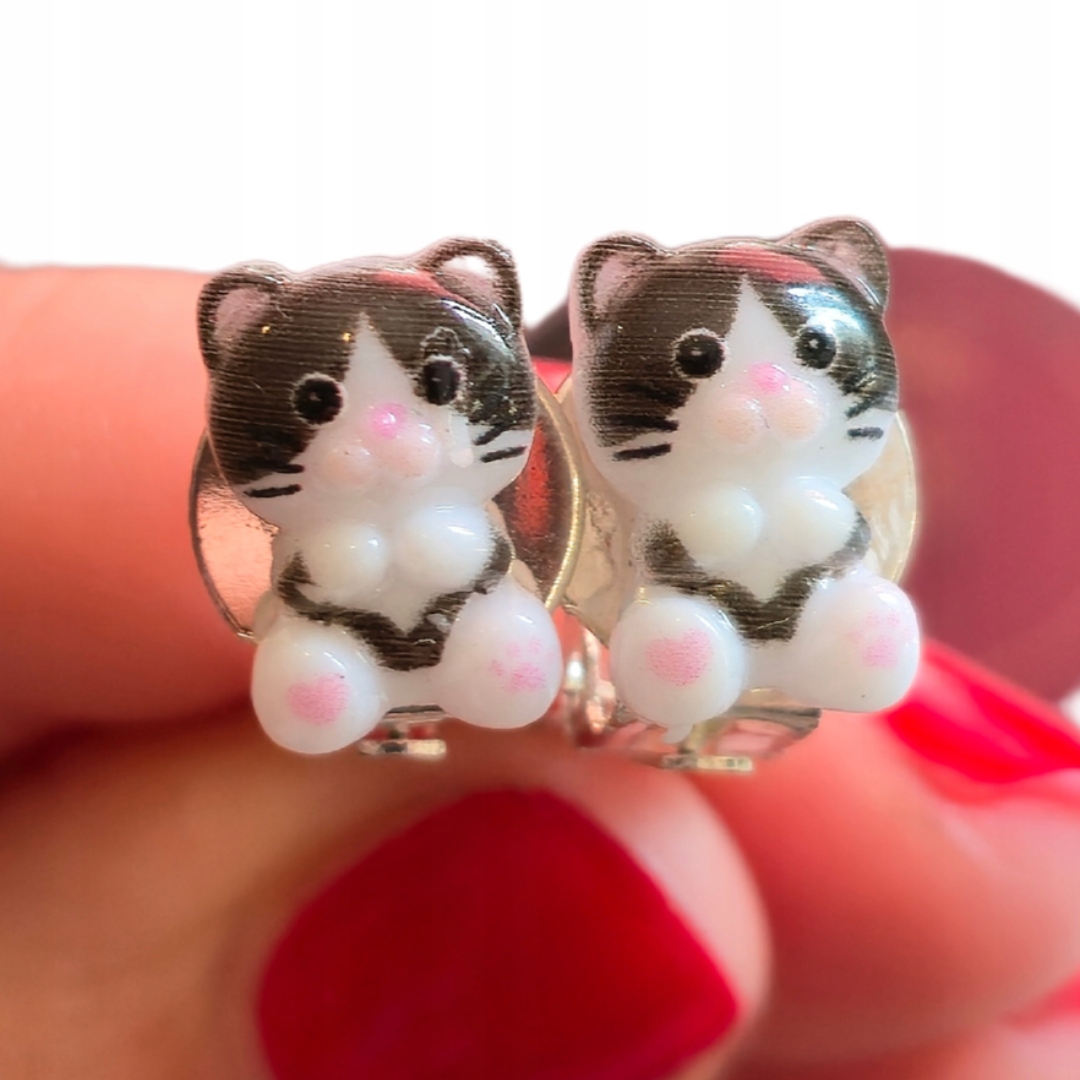 Klipsy dla dziecka kotki hand made