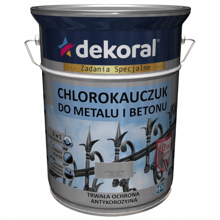 Dekoral Chlorokaučuk Popolavý Stredný RAL 7038 5L