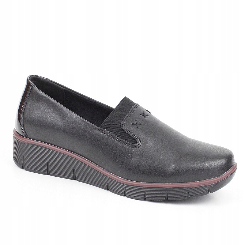 Filippo DP3160 Černé Polobotky Koturn Kůže vel. 36