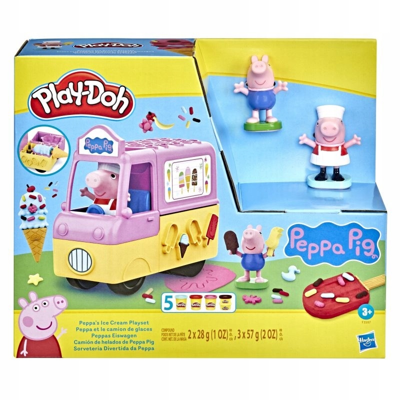 

Play-doh Ciastolina Świnka Peppa Samochód Z Lodami
