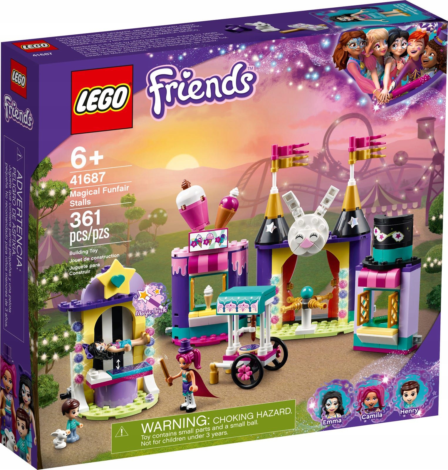 Lego 41687 Friends Magiczne stoiska w wesołym miasteczku
