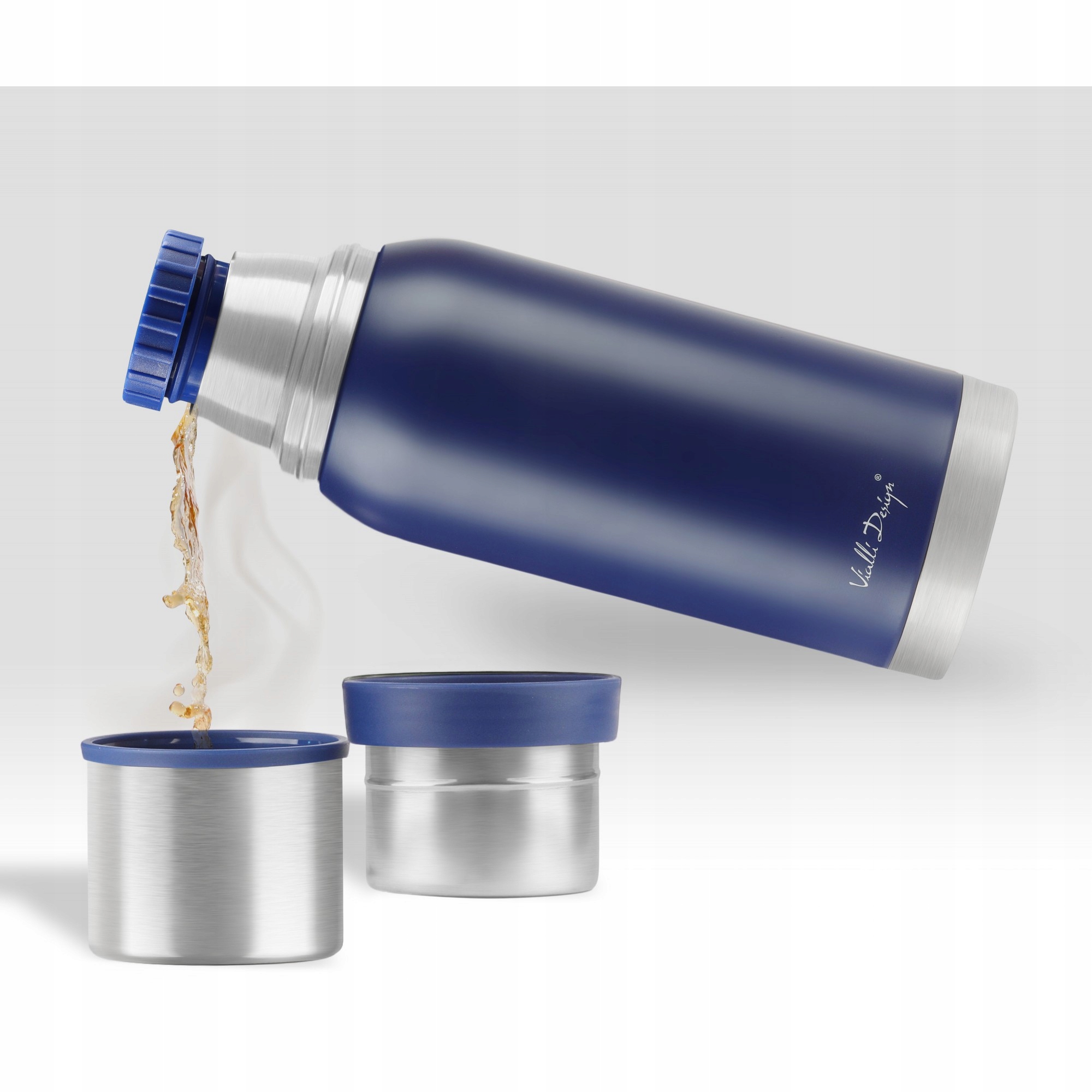 Termos turystyczny 1L FUORI granatowy 27657 Marka Vialli Design