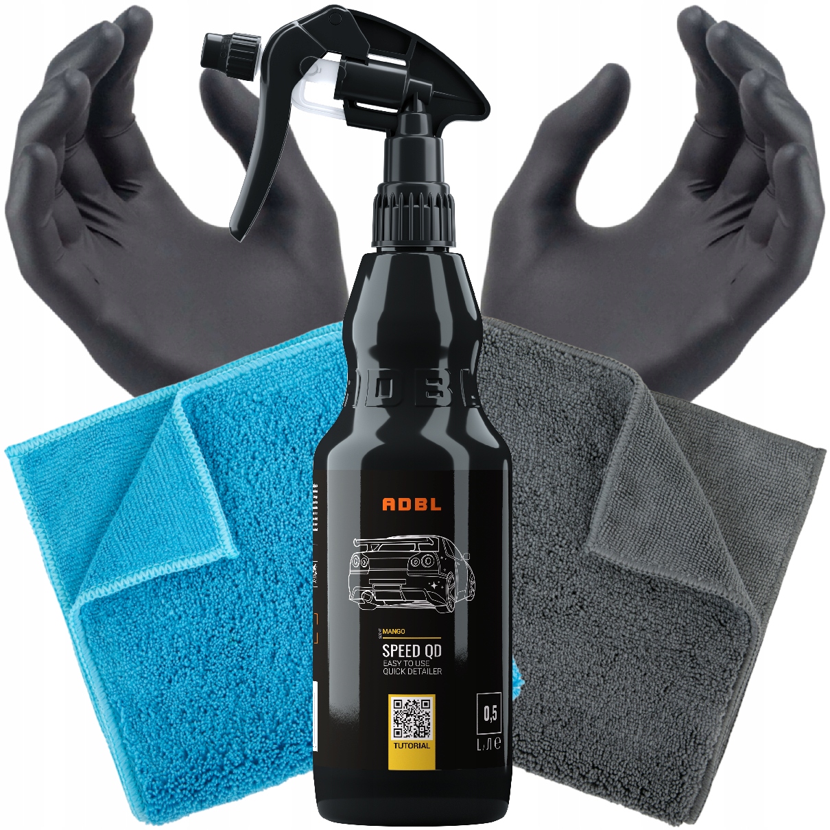 Adbl Speed Qd Szybki Quick Detailer Nabłyszcza Lakier Mikrofibry Zestaw