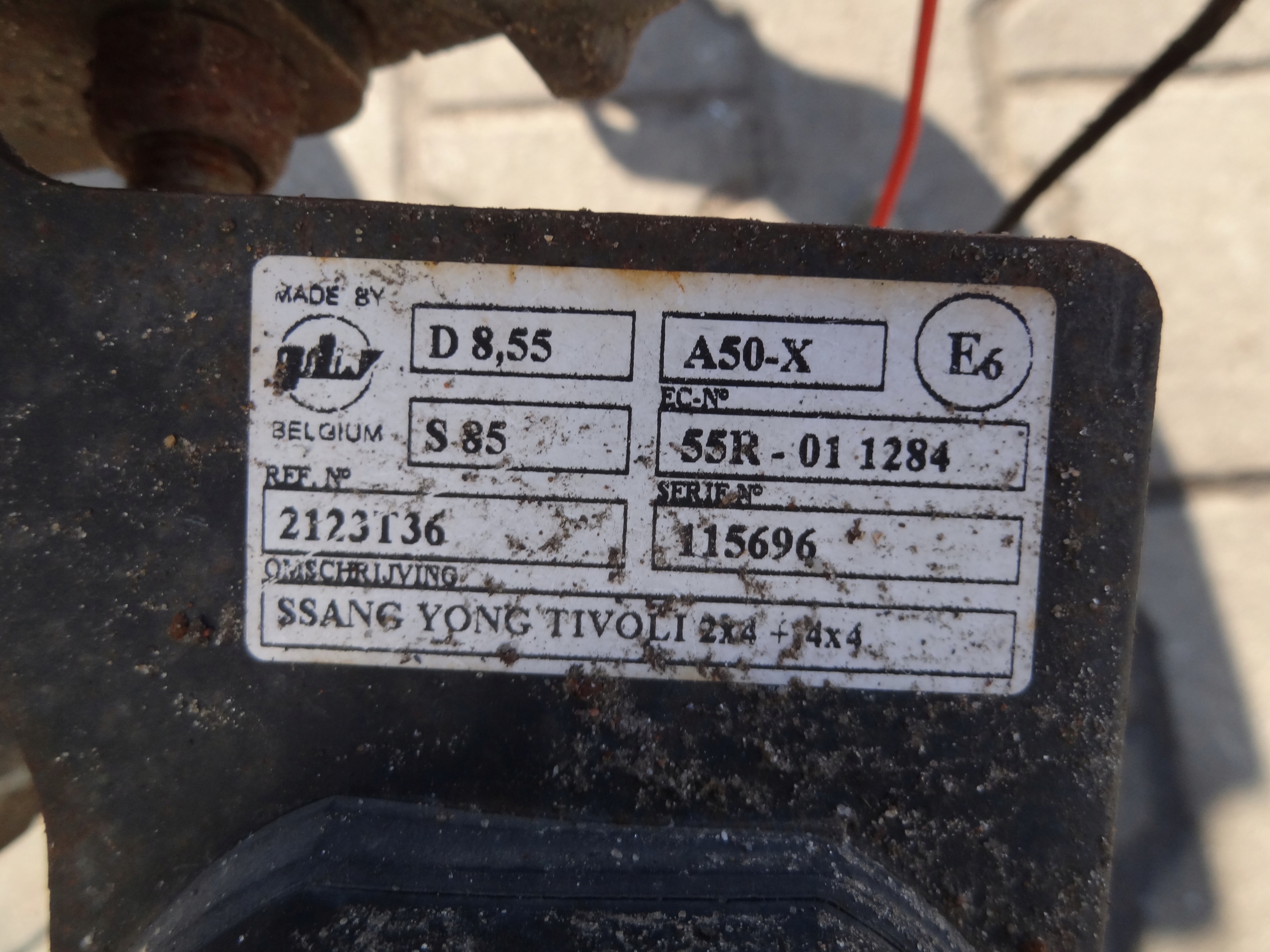 SSANGYONG XLV 2016 HAK HOLOWNICZY WIAZKA ORYGINAL Rodzaj kuli Brak informacji