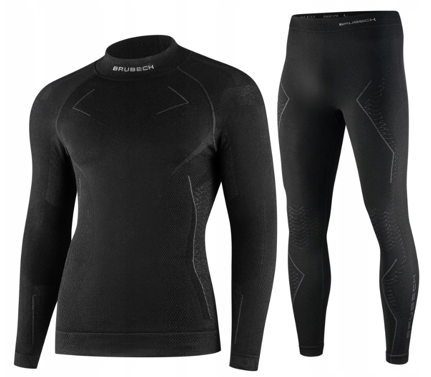 BRUBECK EXTREME MERINO BIELIZNA TERMOAKTYWNA MĘSKA KOMPLET BLUZA + SPODNIE