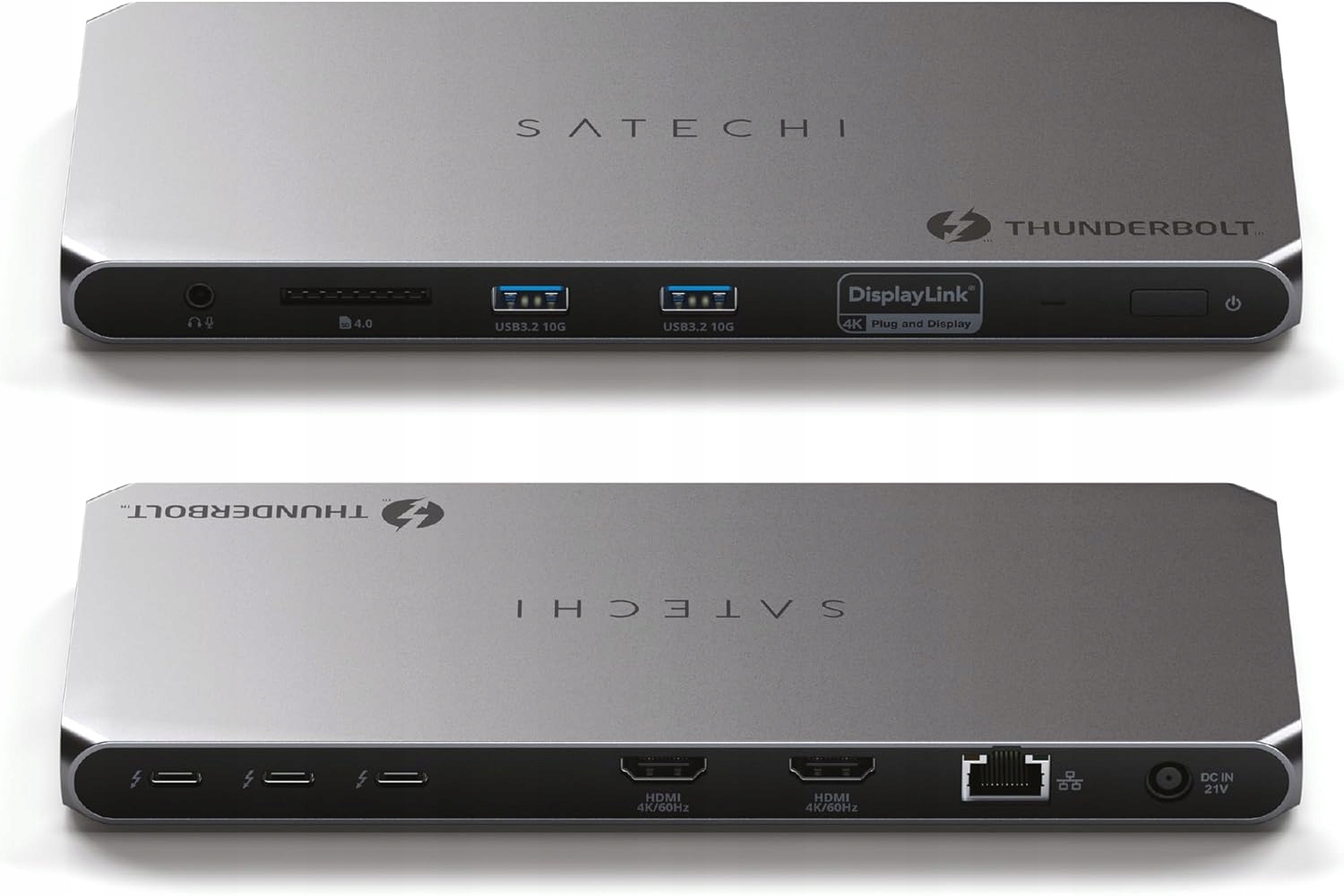 Satechi Thunderbolt 4 Dokovací stanice s DisplayLink Ethernet Hdmi 2.0 Usb